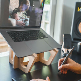 Birch Laptop Lifter & Phone Stand 