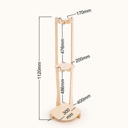 Japandi Corner Plant Stand 
