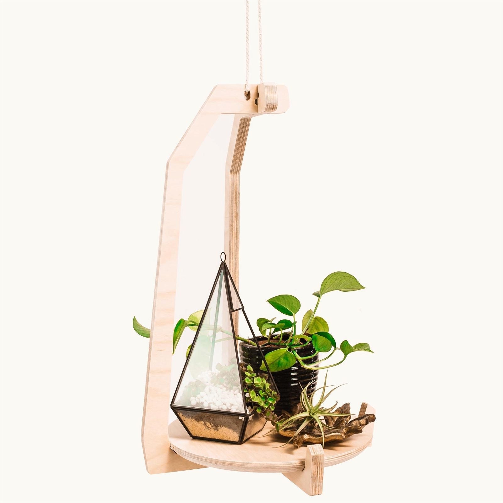 Japandi Hanging Plant Stand 