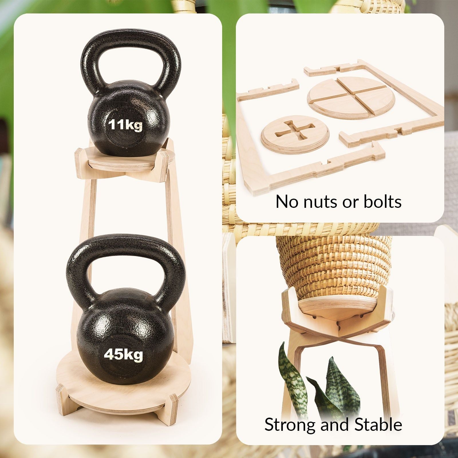 Japandi Tiered Plant Stand 