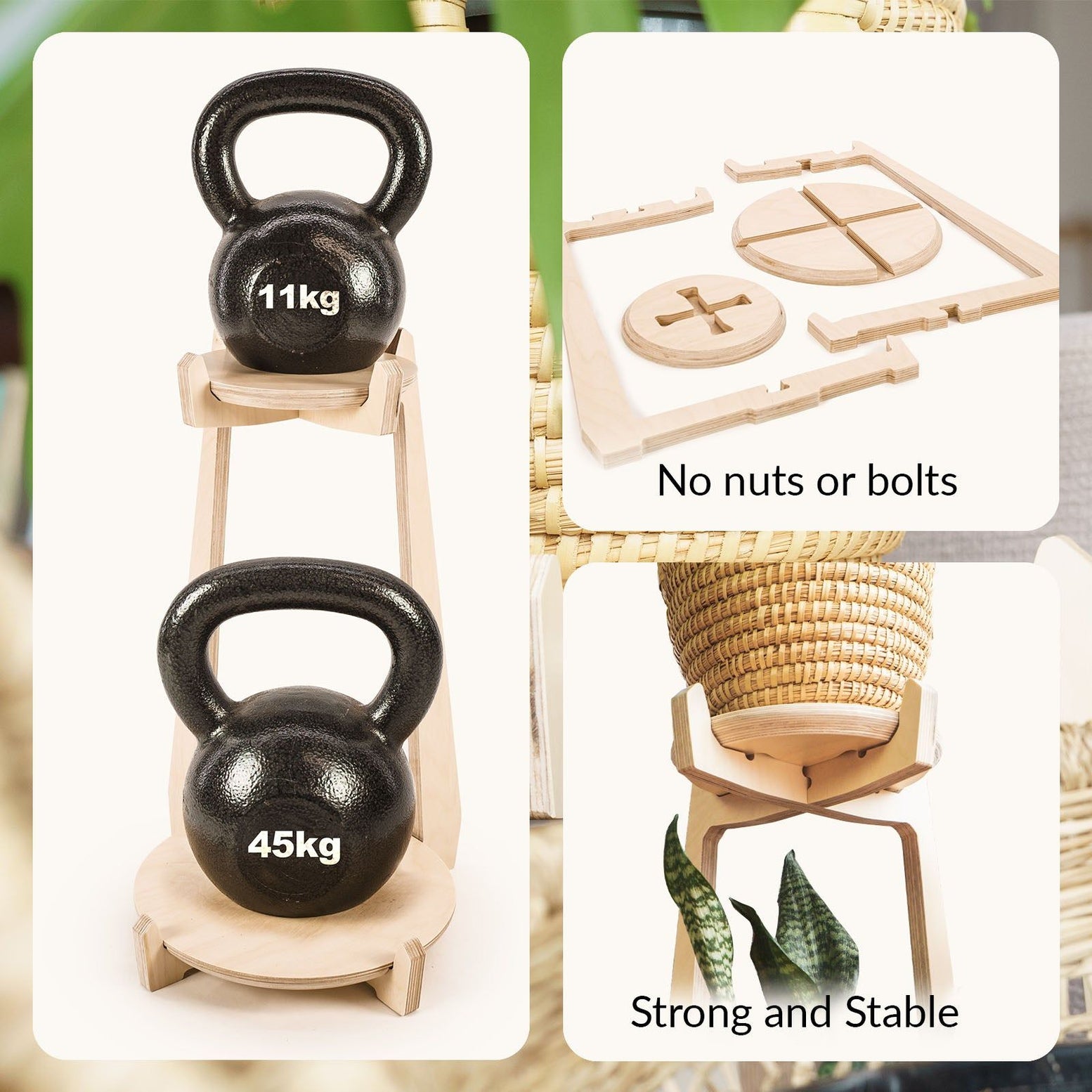 Japandi Tiered Plant Stand 