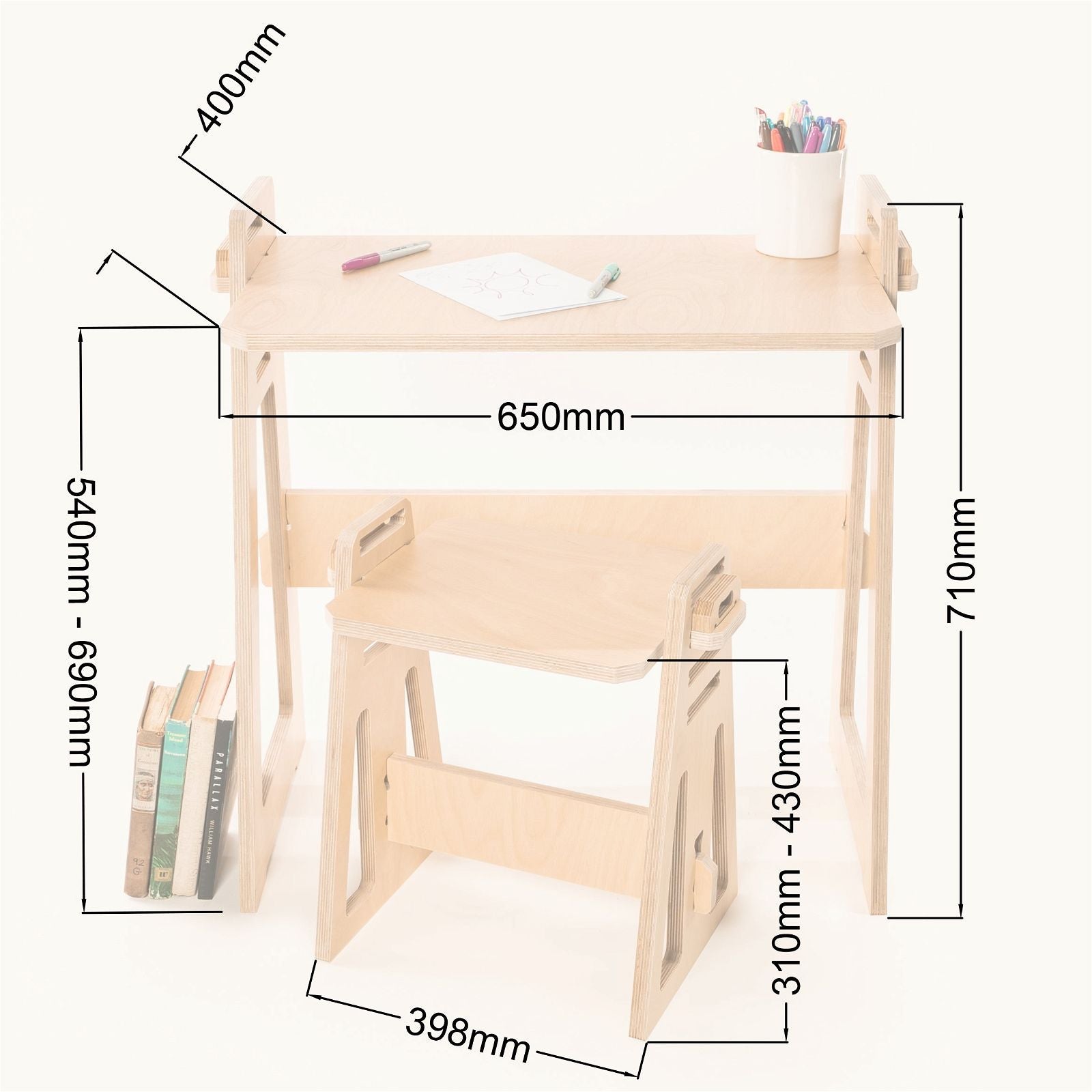 Kids at Home Desk & Stool - Factory Second 