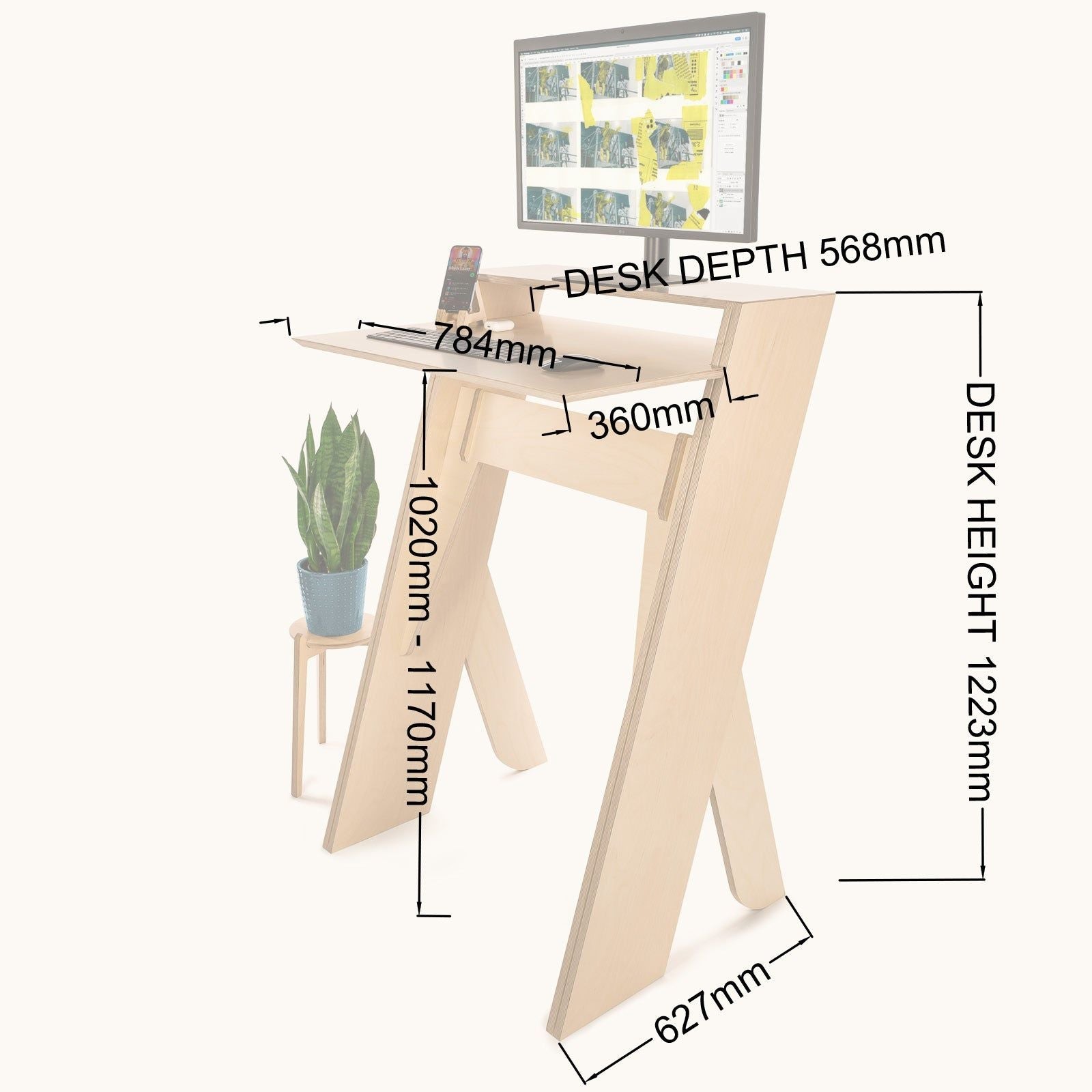 Lambda Standing Desk - 800