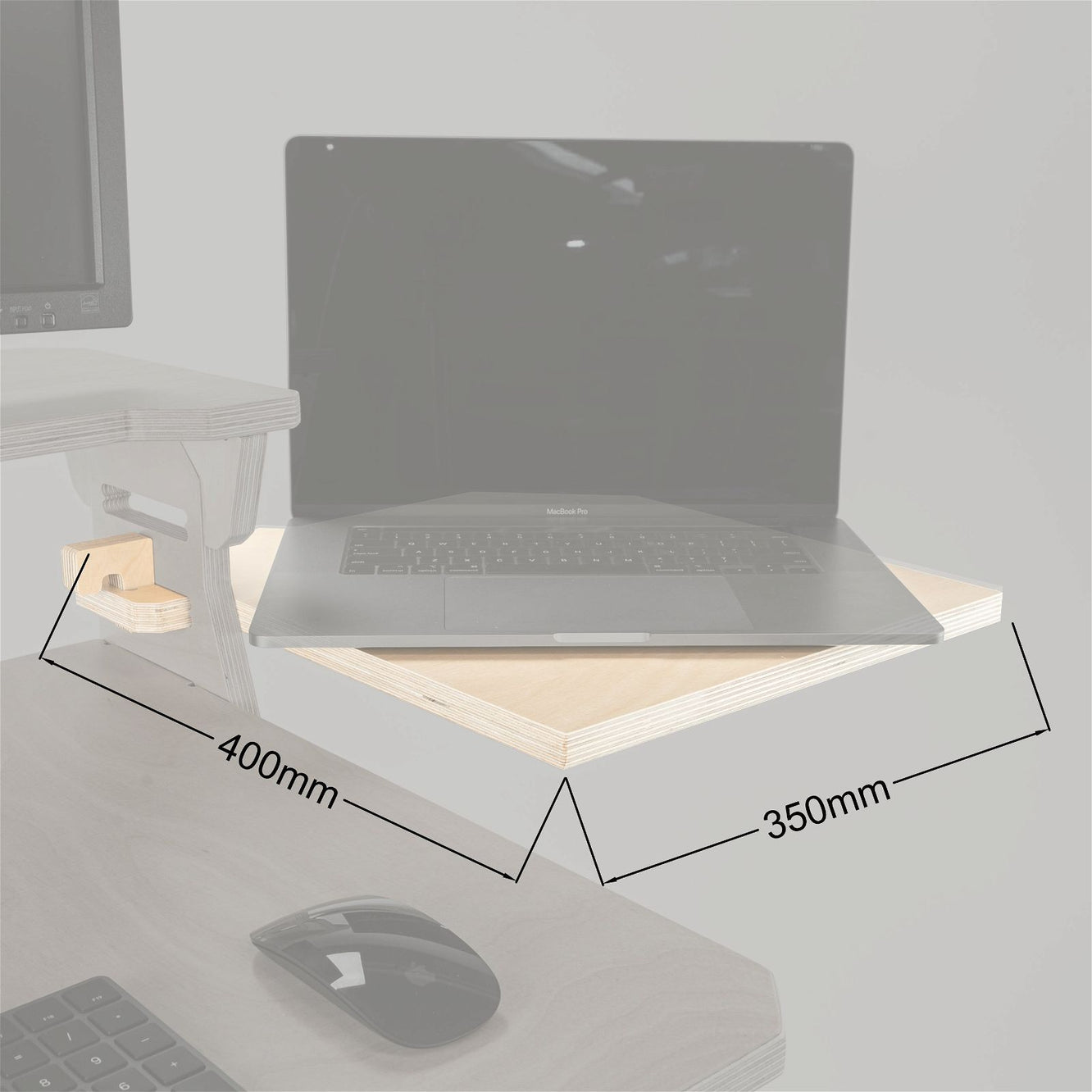 Laptop Lifter Wing & Two Wing Shelves 
