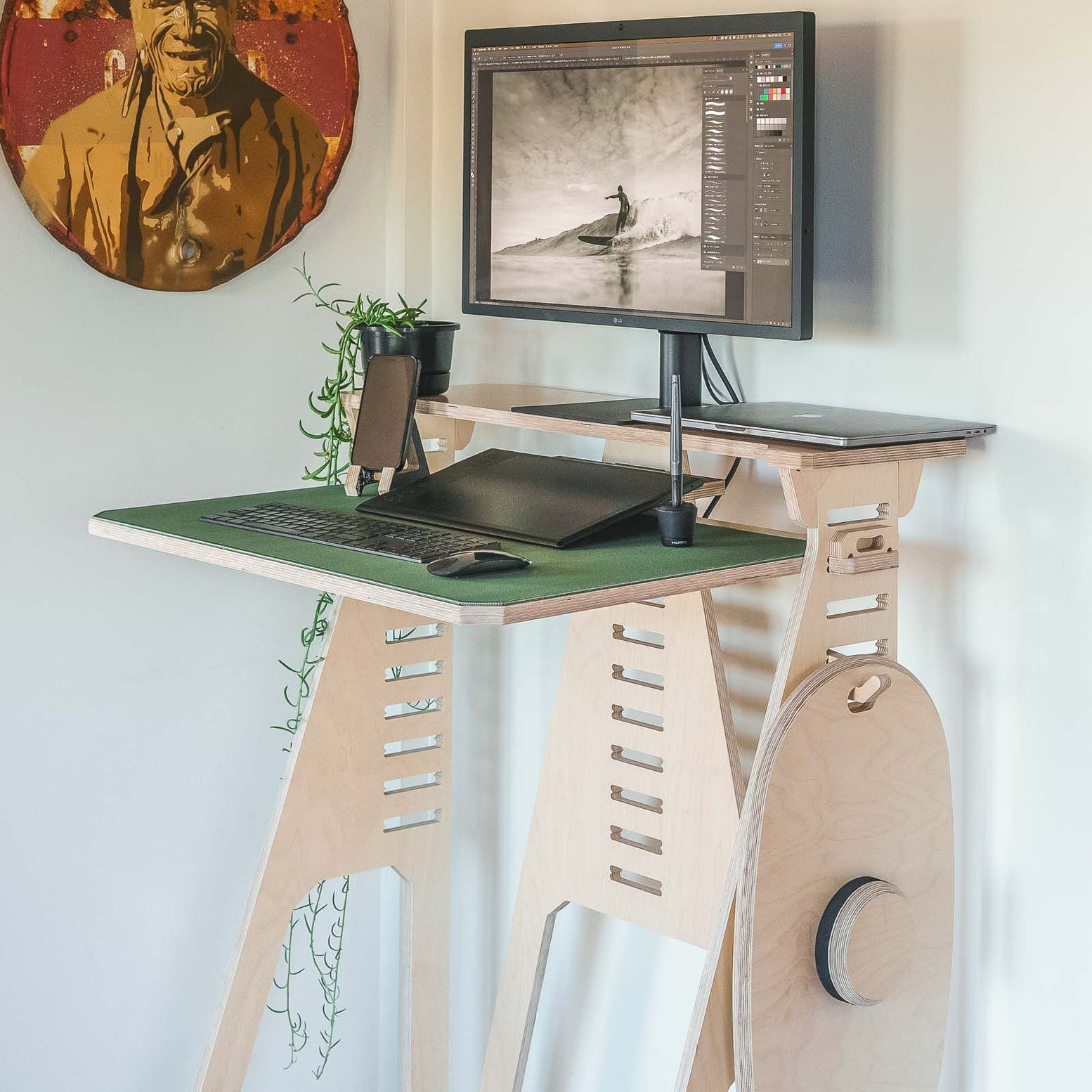 Checkboard Moveable Move Board | Balance Board for Standing Desks | NZ Made | Work From ...