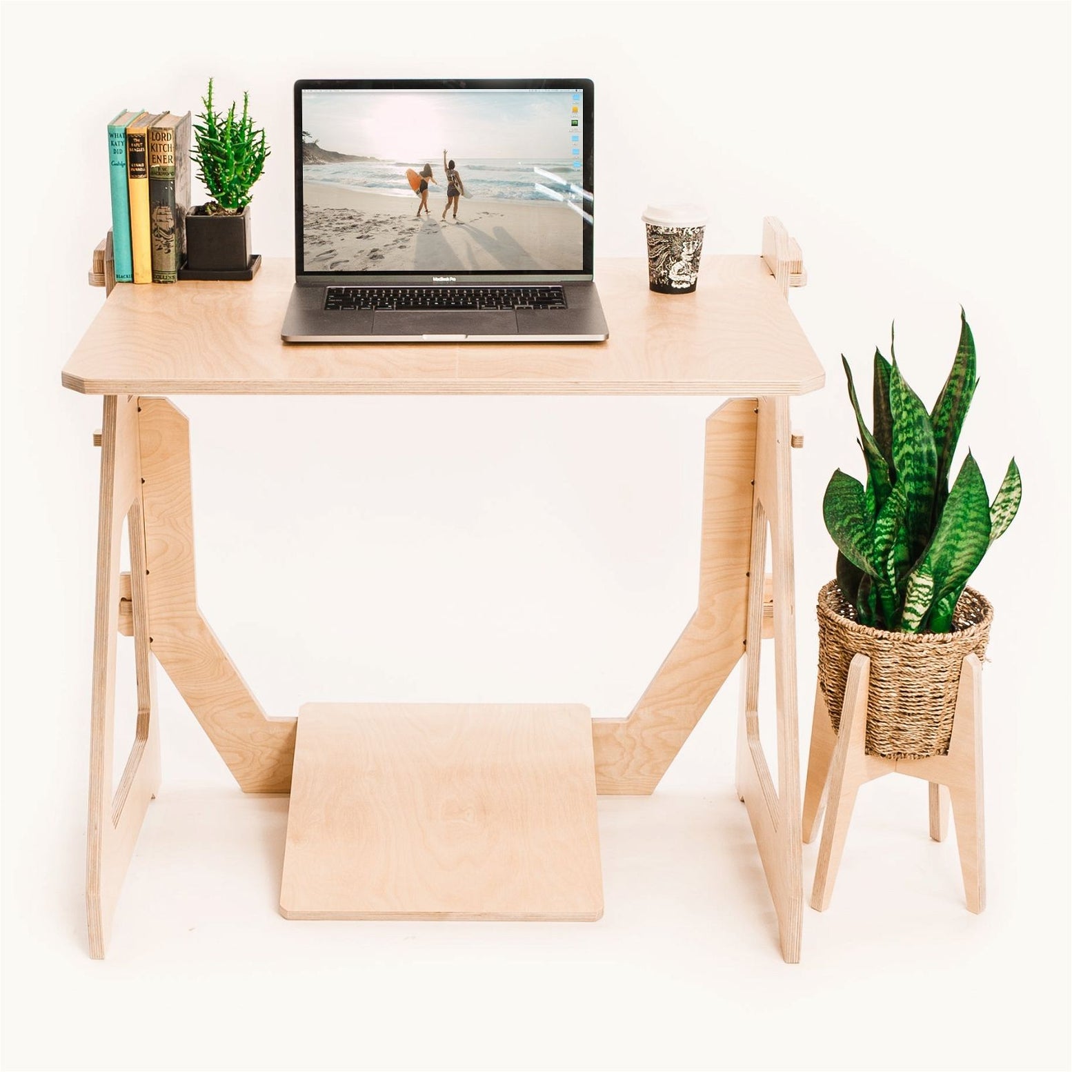 WFH Sitting Desk + Footrest 
