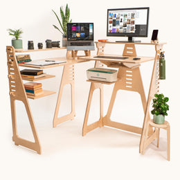 XL Creative Corner Standing Workstation 