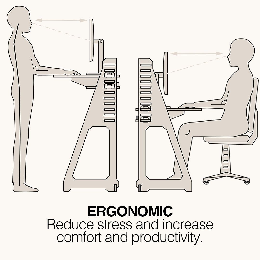 XL Creative Corner Standing Workstation 