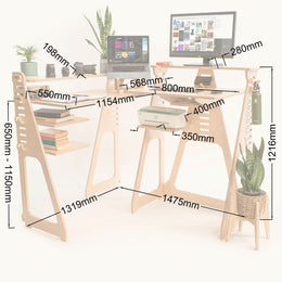 XL Creative Corner Standing Workstation 